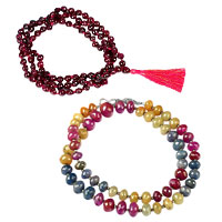 Ruby Necklace Mala